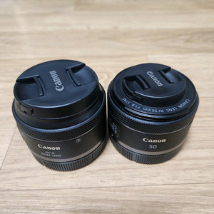 캐논 RF-S 7.8mm 듀얼렌즈+rf 50mm 렌즈