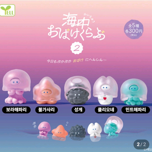 오바케 바다 시리즈 가챠 민트 해파리