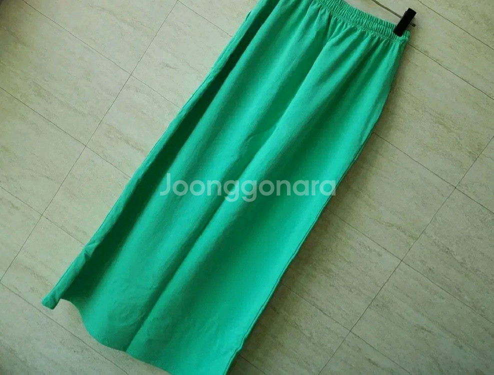 루즈 코튼스판 롱 스커트--6