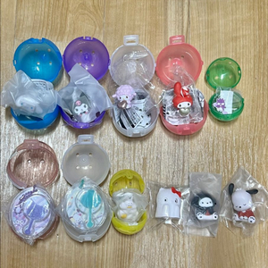 산리오 가챠 유령,풍선,꾸벅,캔디,히라가나,플립페이스