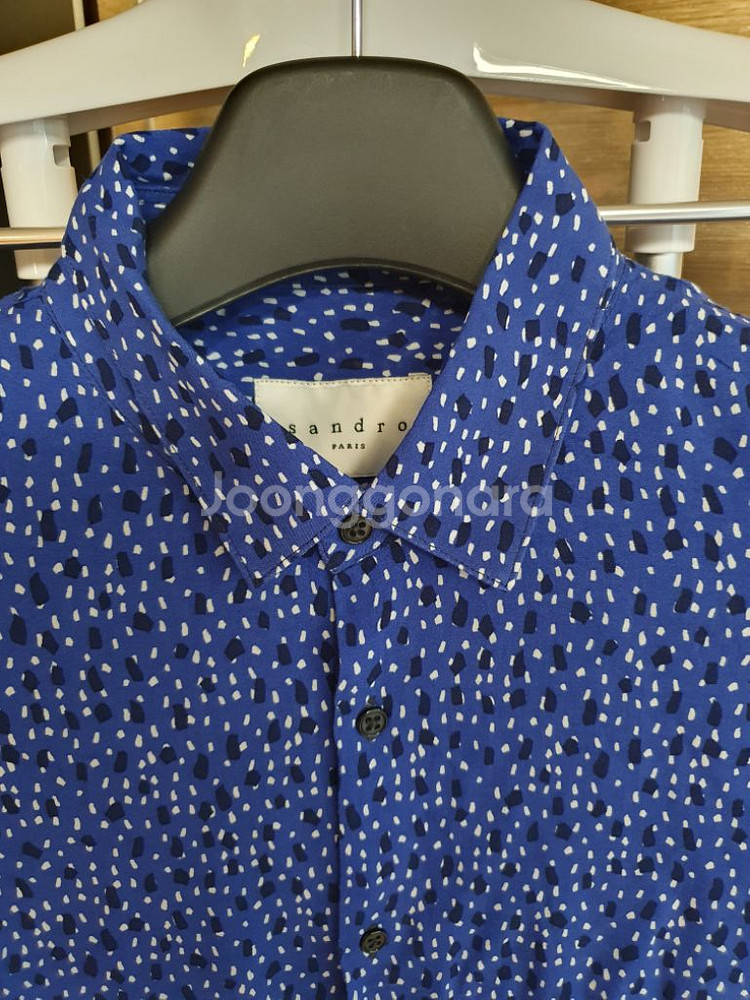 산드로 패턴 셔츠 M (100)--2
