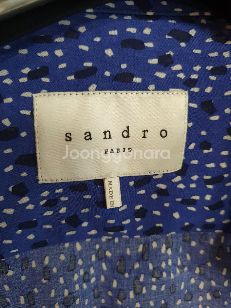 산드로 패턴 셔츠 M (100)--7