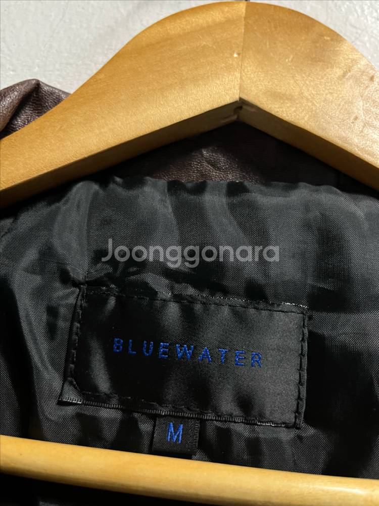 95 BLUEWATER 레더 가죽 자켓--4
