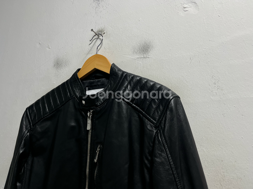 95-100 ZARA 자라 레더 양가죽 바이커 자켓--1