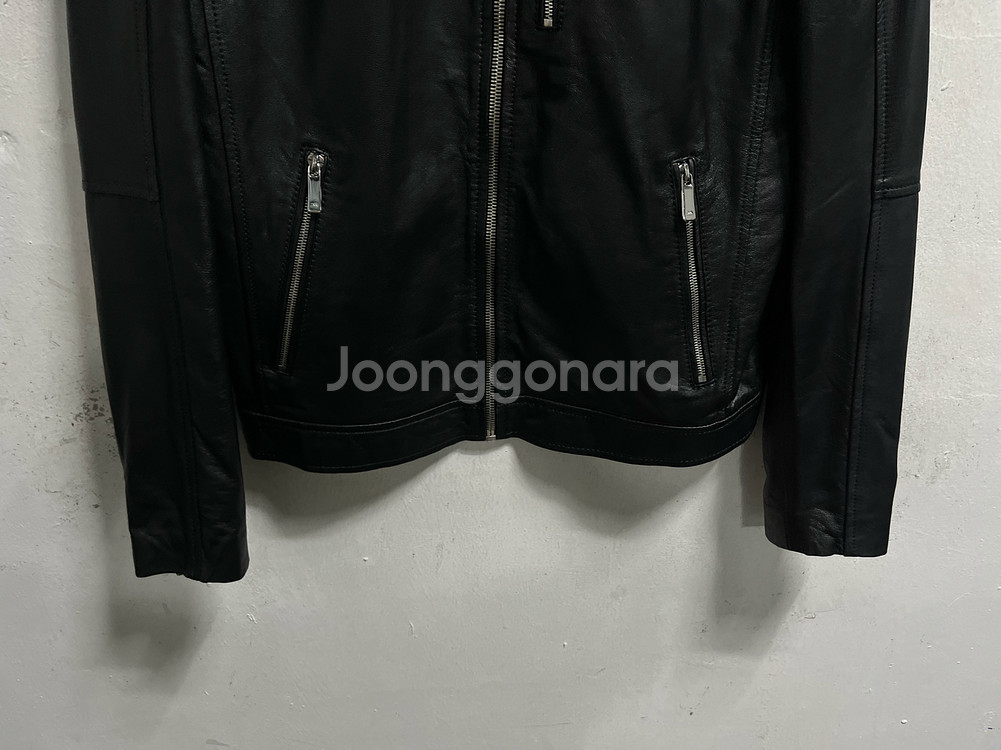 95-100 ZARA 자라 레더 양가죽 바이커 자켓--2