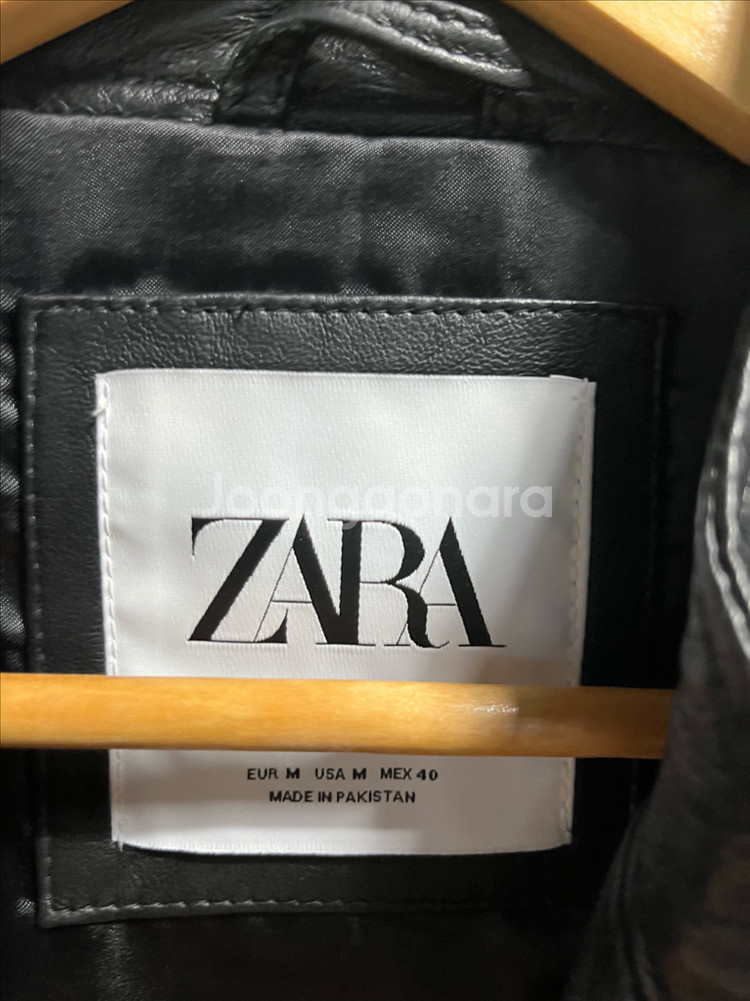 95-100 ZARA 자라 레더 양가죽 바이커 자켓--3