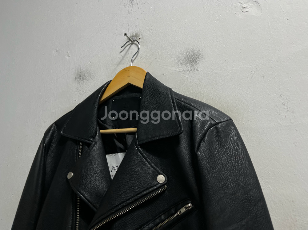 100 헤비스모크 레더 가죽 라이더 자켓--1