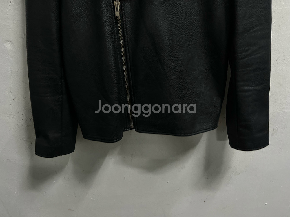 100 헤비스모크 레더 가죽 라이더 자켓--2