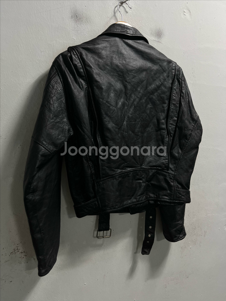 95 ROBO JEANS 레더 양가죽 자켓--3