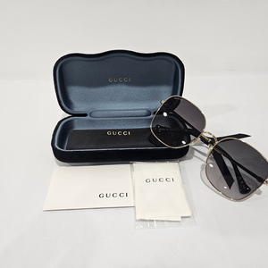 구찌 명품 오버핏 스퀘어 메탈 선글라스[정품/새상품]