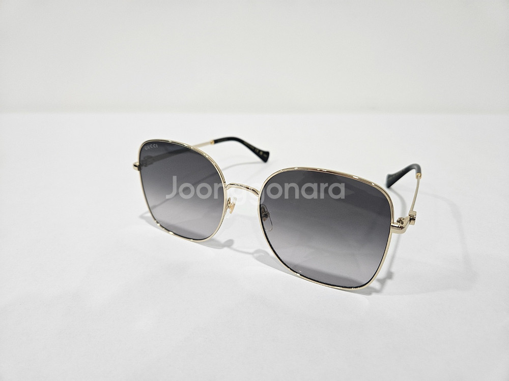 구찌 명품 오버핏 스퀘어 메탈 선글라스[정품/새상품]--3