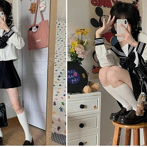 검정 세일러복 세라복 + 로퍼(신발) 일괄 싸게 판매