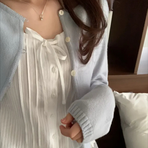 레이스 블라우스 나시