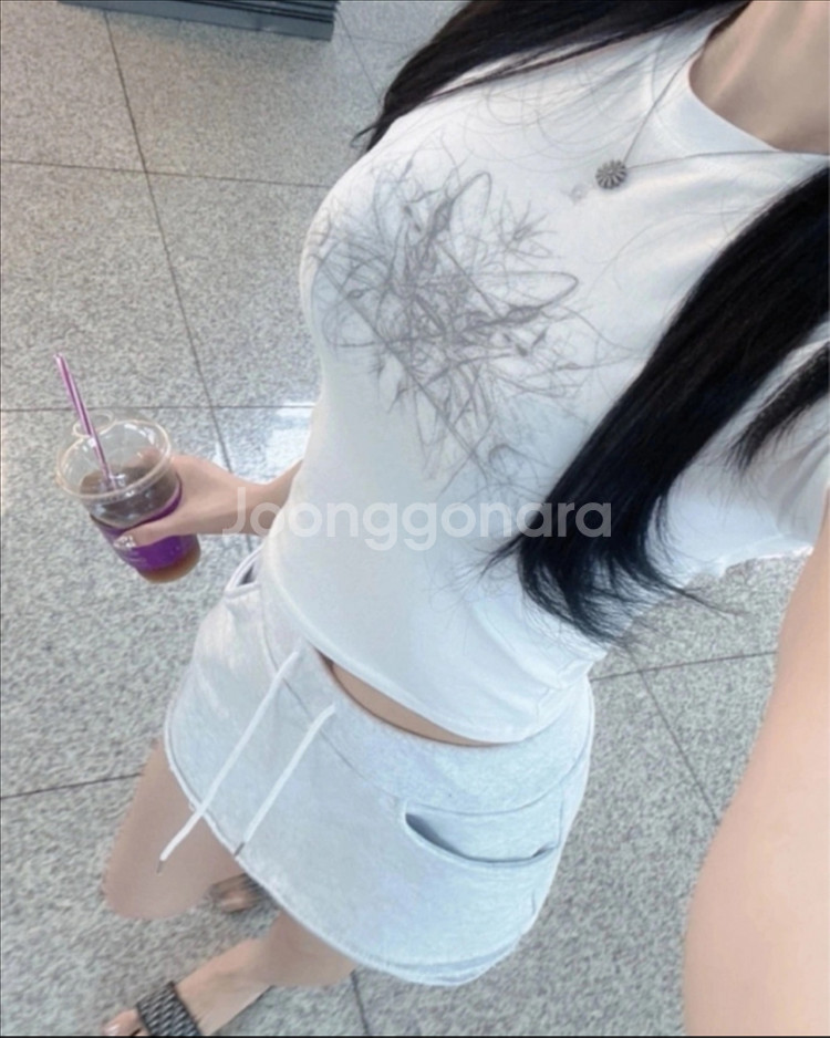 드벨라 실버 티 치마바지 세트 인기상품--0
