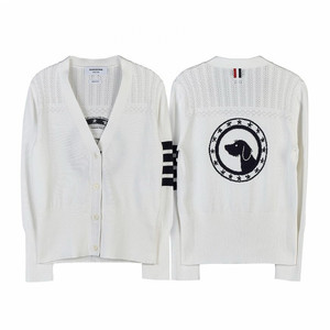 (새상품) 톰브라운 헥사 매달리온 아이콘 가디건 화이트