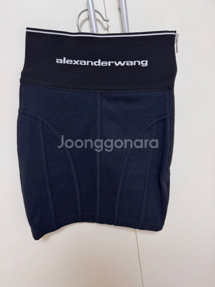 알렉산더왕 스커트 (로고 엘라스틱) 블랙 xxs 판매합--1