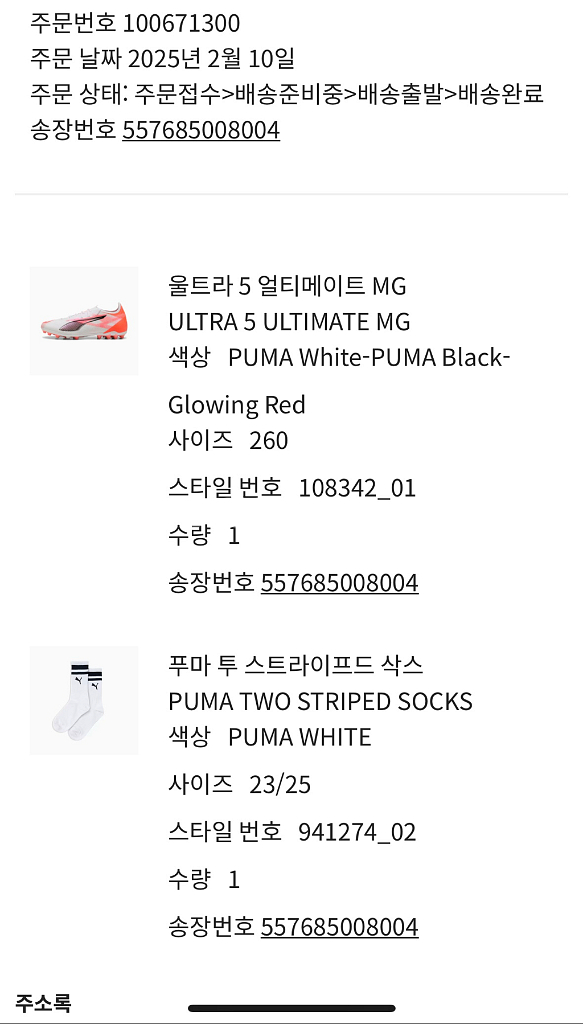 [공홈]퓨마 울트라 5 얼티메이트 mg 260--9