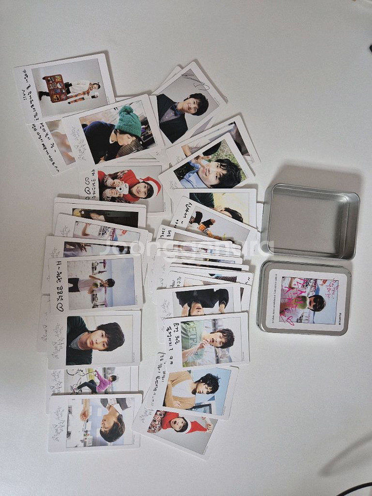 송중기 폴라로이드 사진 틴케이스--1