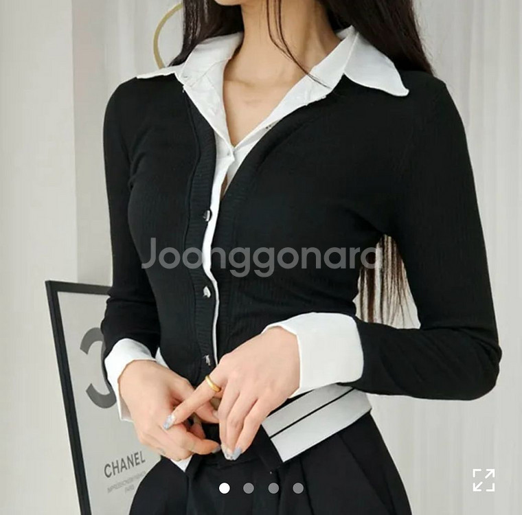 에이블리 무드 셔츠 가디건--0