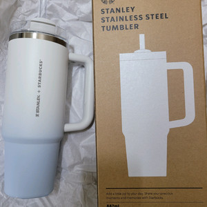 스탠리 화이트 켄처 텀블러 (887ml) 팝니다