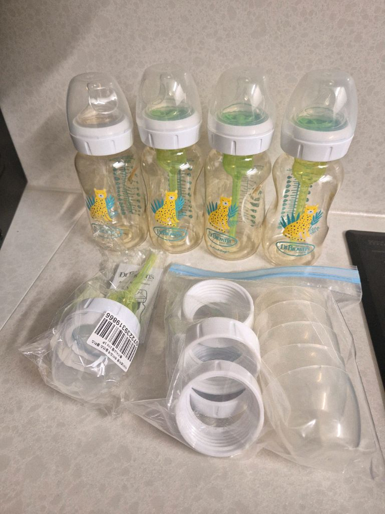 닥터브라운 젖병 와이드넥 270ml PP젖병 4개 일--0