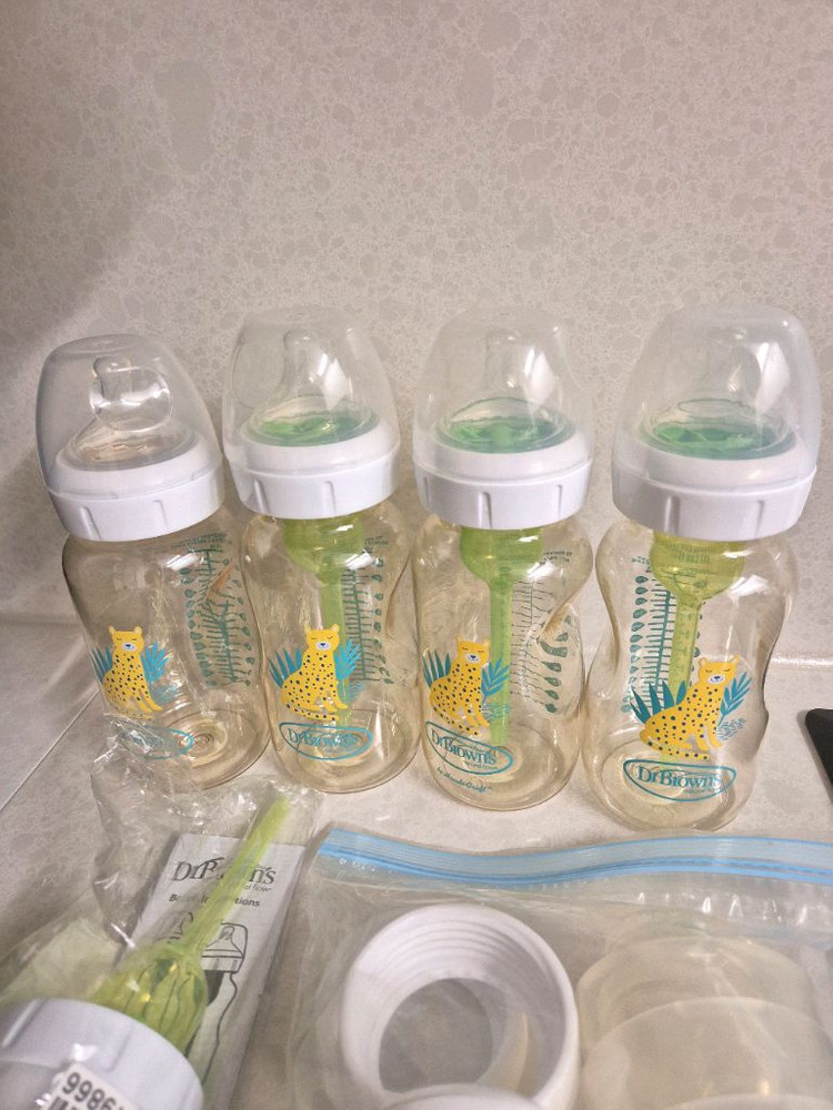 닥터브라운 젖병 와이드넥 270ml PP젖병 4개 일--1