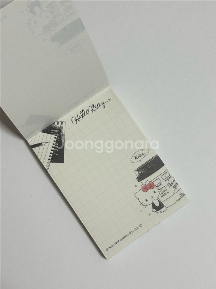 산리오 정품 헬로키티 메모지--1
