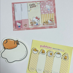 산리오 정품 헬로키티 구데타마 포스트잇