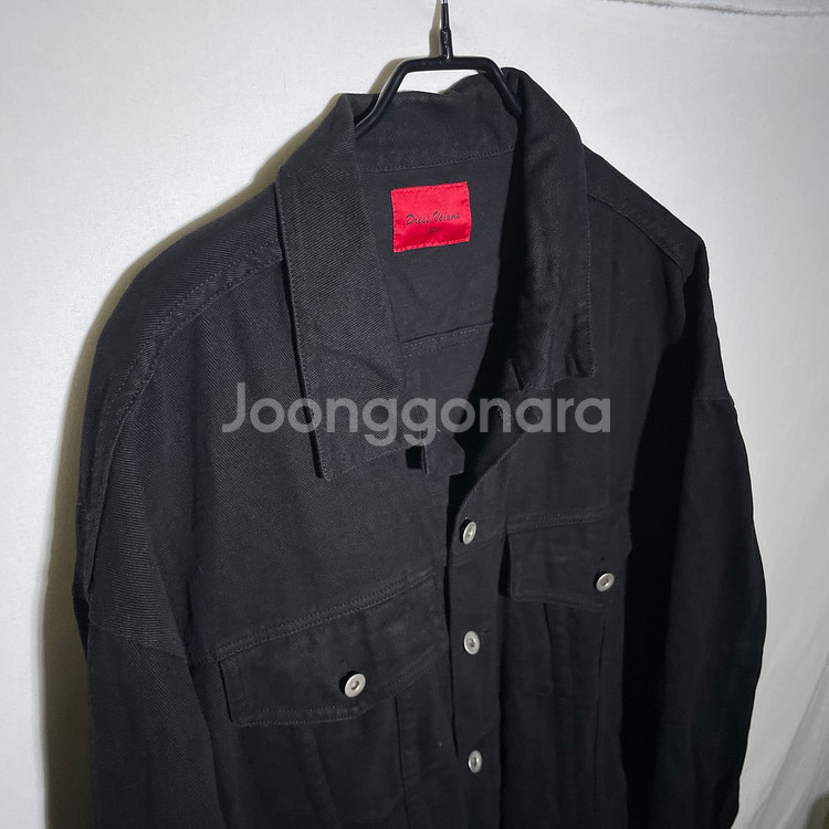 L-XL)오버핏 흑청 데님자켓 청자켓--0