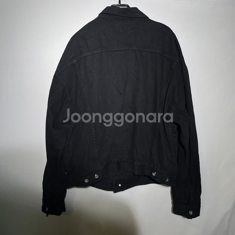 L-XL)오버핏 흑청 데님자켓 청자켓--3
