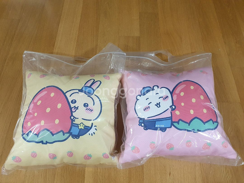 먼작귀 쿠션2개 이디야커피 콜라보 새상품--0