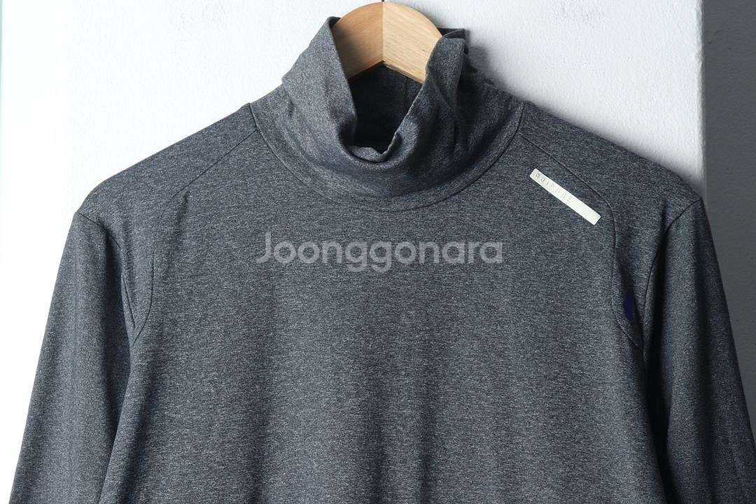 (XL) 아디다스 긴팔티셔츠 기능성 반폴라 그레이--2