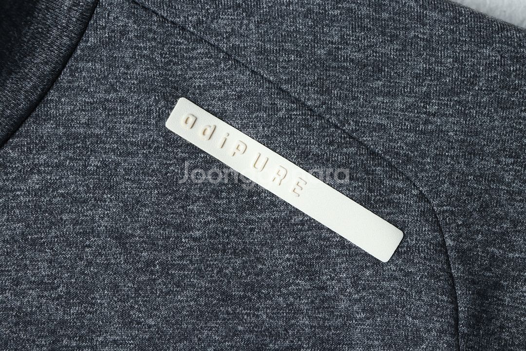 (XL) 아디다스 긴팔티셔츠 기능성 반폴라 그레이--5