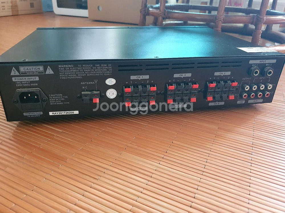 전원은 켜지나 소리안나오는 6채널 앰프 SR6450--0