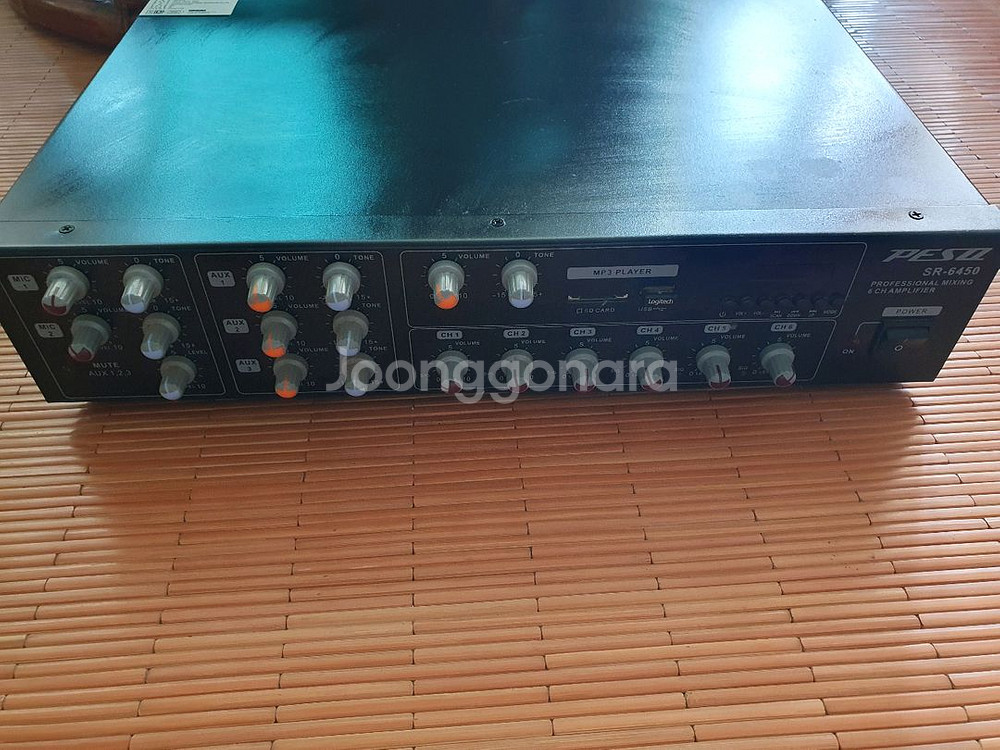 전원은 켜지나 소리안나오는 6채널 앰프 SR6450--4