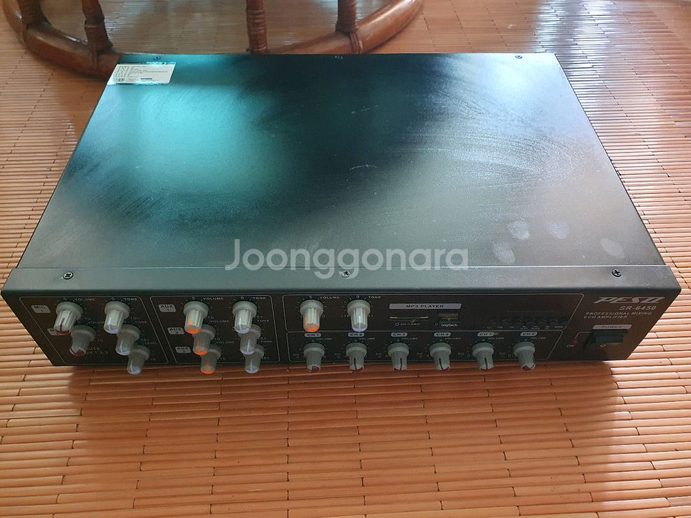 전원은 켜지나 소리안나오는 6채널 앰프 SR6450--5