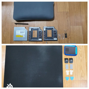 노트북 용품 일괄 받침대, 스탠드, 가방, 나사, 패드