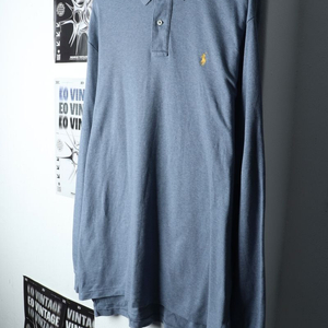 (XL-3XL) 폴로 랄프로렌 카라 긴팔티셔츠 포니