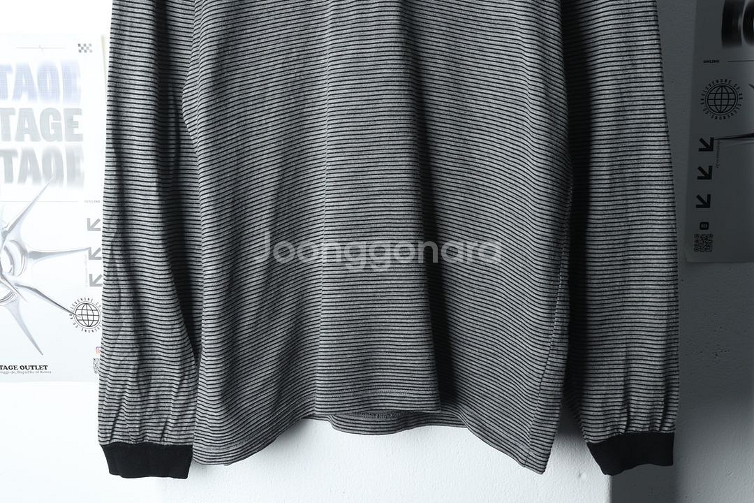 (M) 라코스테 카라 긴팔티셔츠 스트라이프 모--3