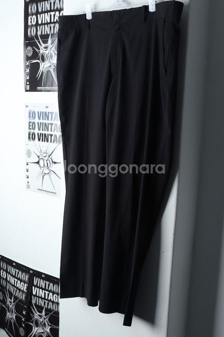 (2XL) 휠라 슬랙스 경량 바지 빅사이즈 폴리 밴딩--0