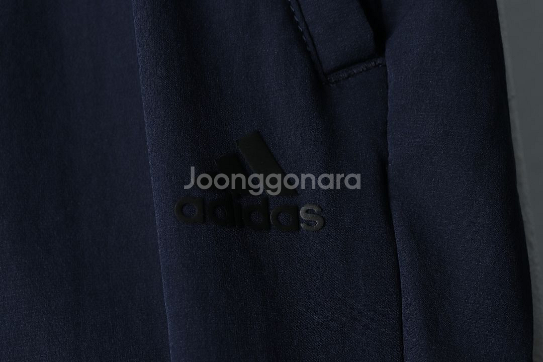 (XL) 아디다스 슬랙스 경량 바지 네이비 폴리 밴딩--4