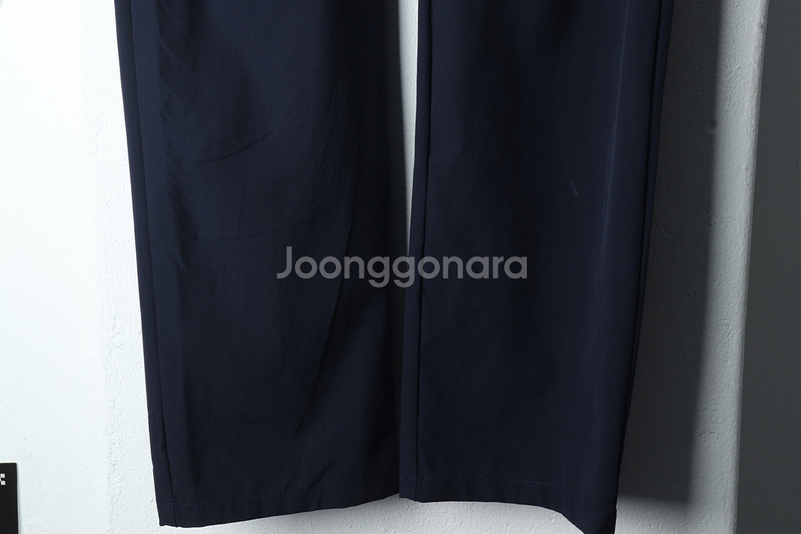 (XL) 아디다스 슬랙스 경량 바지 네이비 폴리 밴딩--3