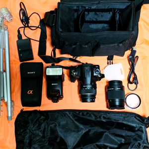 소니 Alpha a230 DSLR 카메라 풀세트