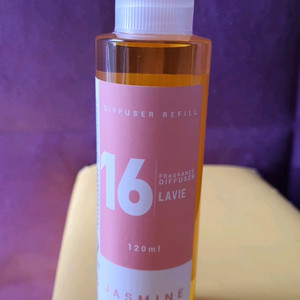 허브타임 자스민향 디퓨저 리필용(120ml)-개봉