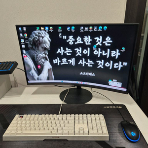 5600x rtx2060 본체 삼성 커브드 모니터