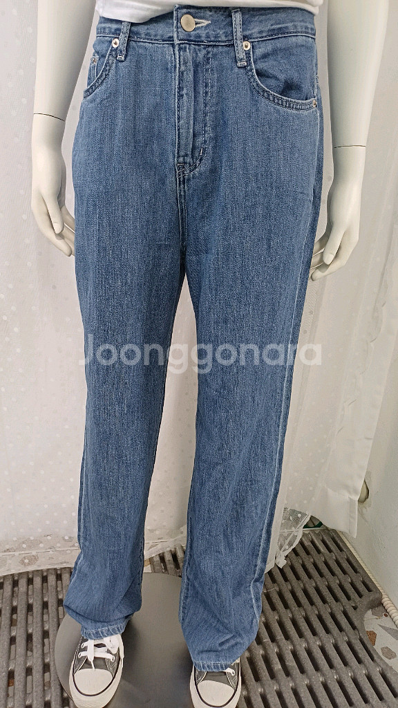 와이드 데님 일자 새상품(27)--0