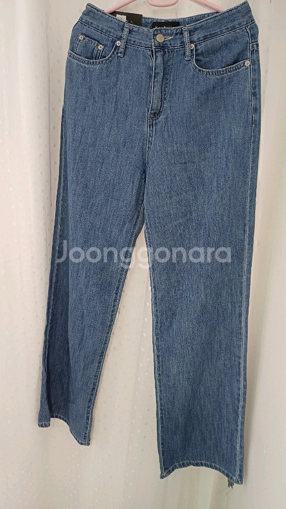 와이드 데님 일자 새상품(27)--3