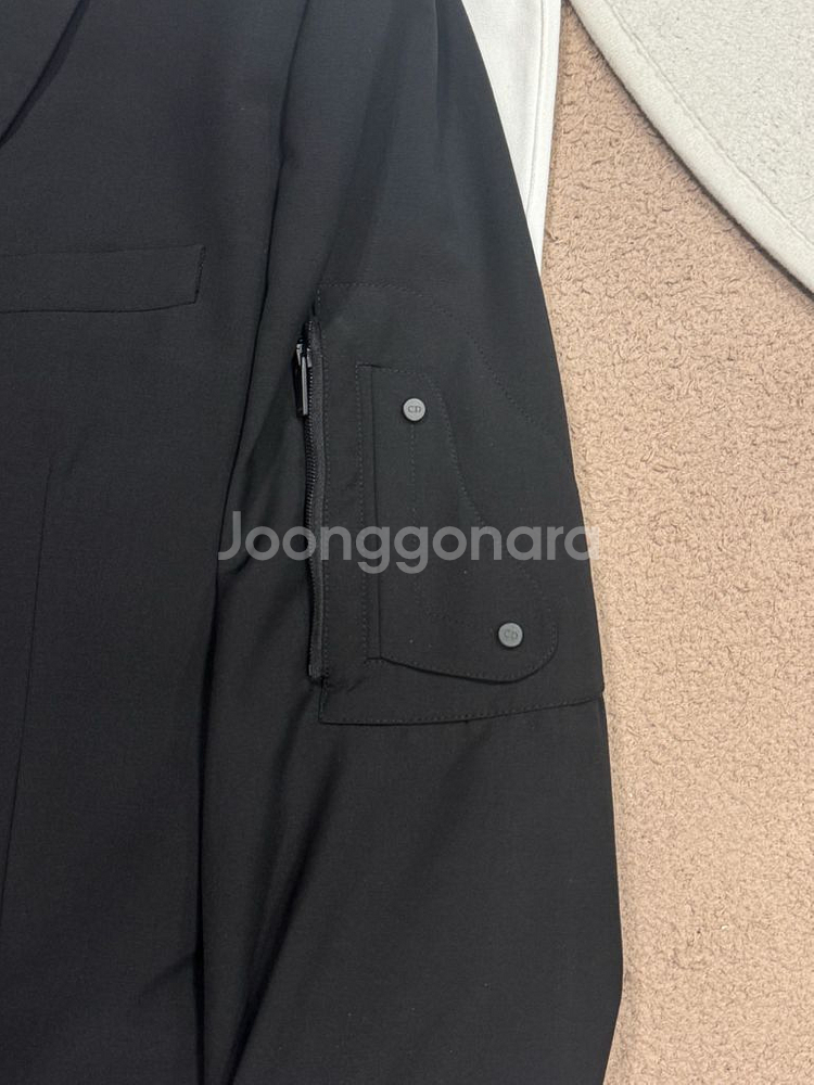 디올옴므 새들 포켓 수트 블랙 54/50--4