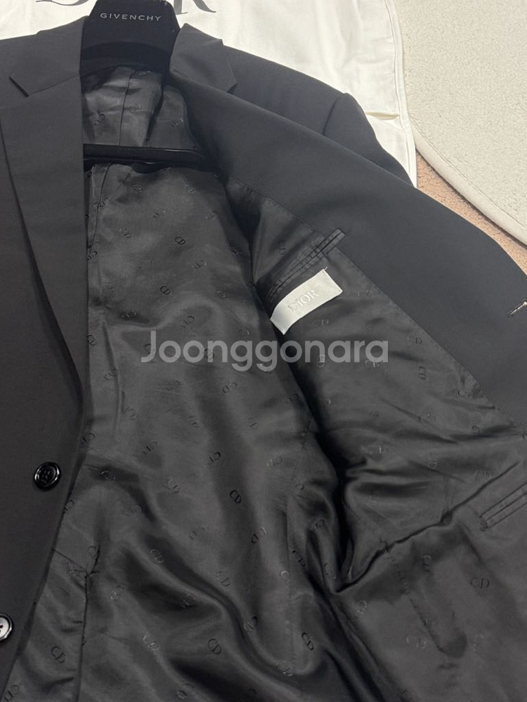 디올옴므 새들 포켓 수트 블랙 54/50--6