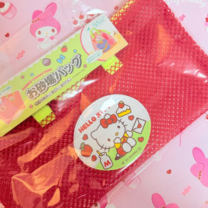 헬로키티 그물망 해변비치 가방 산리오 백